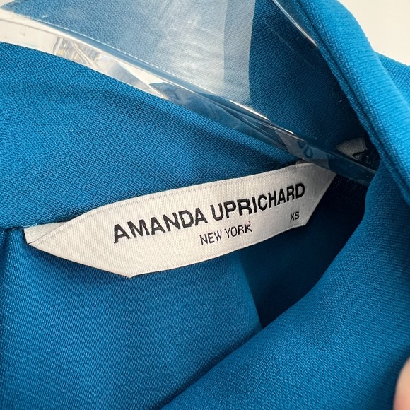 Amanda Uprichard Cleary Dress Womens XS Blue Cocktail Mini Vibrant - Picture 9 of 12